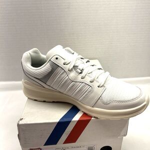 K-Swiss Rival Trainer Sneakers White/Gray Women SZ 10 99079-160-M New in Box